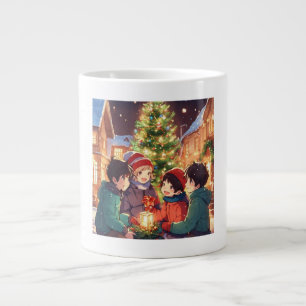 Caneca De Café Grande "Recolha alegre"