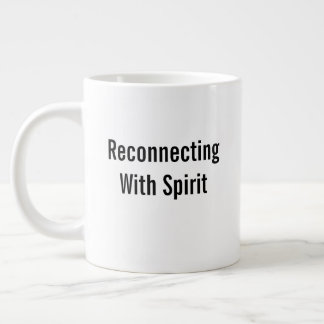 Caneca De Café Grande Reconectando Com o Espírito