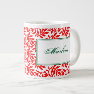Caneca De Café Grande Red Ivy - Mug Personalizado