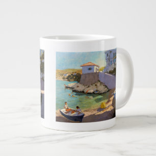 Caneca De Café Grande Redes de pesca Samos 2005