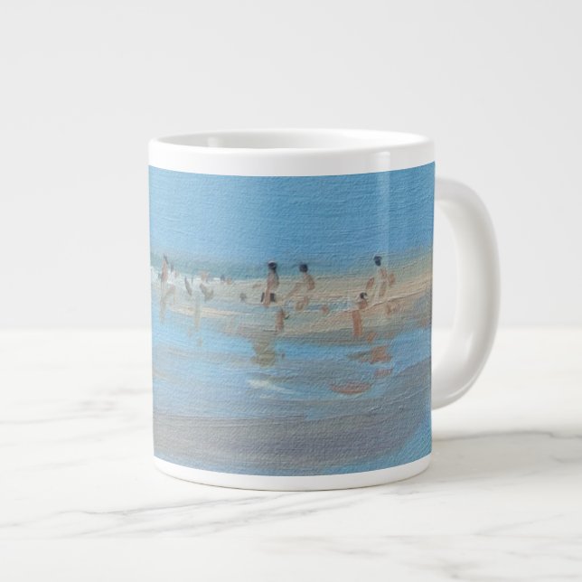 Caneca De Café Grande Reflexão azul Montalivet (Frente Esquerda)