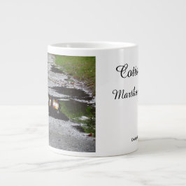 Caneca De Café Grande Reflexão da Janela Tabernacle - Vineyard de Martha