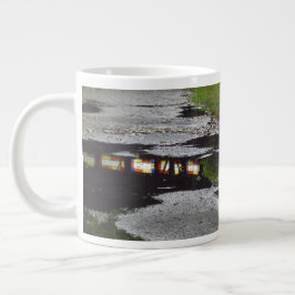 Caneca De Café Grande Reflexão da Janela Tabernacle - Vineyard de Martha
