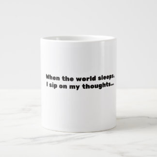Caneca De Café Grande “Reflexões da Meia-Noite”