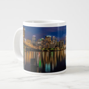 Caneca De Café Grande Reflexões de Pittsburgh