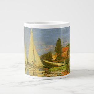 Caneca De Café Grande Regatta no Argenteuil por Claude Monet