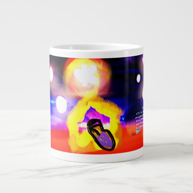 Caneca De Café Grande Regra de Jesus (Frente)
