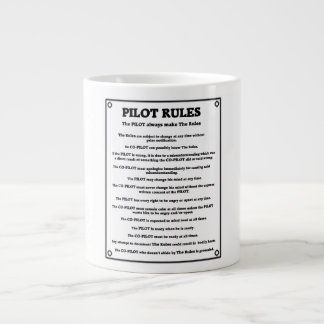 Caneca De Café Grande Regras do piloto Jumbo Mug