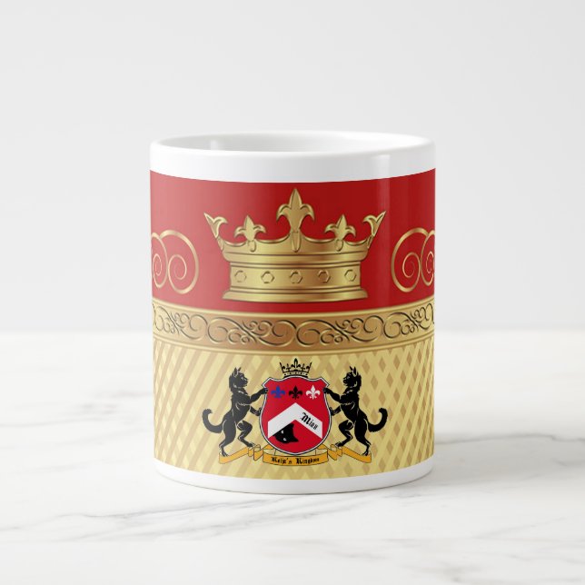 Caneca De Café Grande Reino de Kolja, Royal Jumbo Mug! (Frente)