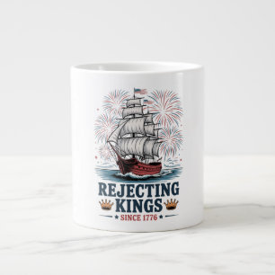 Caneca De Café Grande rejeitando reis desde 1776