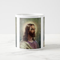 Religioso Vintage, Retrato de Jesus Cristo com Hal