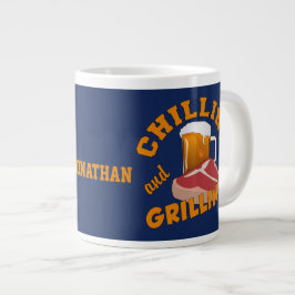 Caneca De Café Grande Remoção e classificação de toques de nome personal