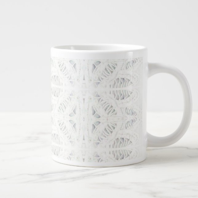 Caneca De Café Grande RENDA BATTENBURG Caneca Grande (Direita)