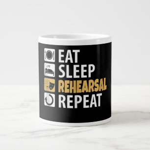 Caneca De Café Grande Repetir o ensaio de sono