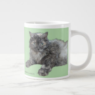 Caneca De Café Grande Respeite Seu Gato por RoseWrites