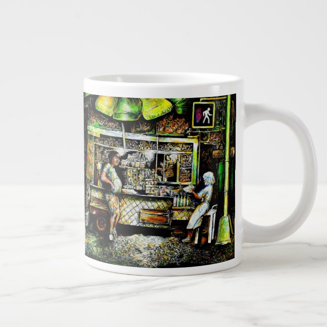 Caneca De Café Grande Resplandecente (Direita)