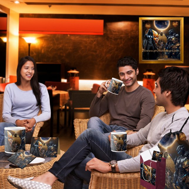 Caneca De Café Grande Restaurando A Dignidade De Nossos Ancestrais Poste (Get the full collection at: https://bit.ly/BlackFutureZazzle)