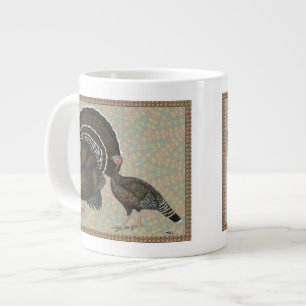 Caneca De Café Grande Retrato de Bronze Padrão para Perus