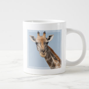 Caneca De Café Grande Retrato de Girafa Angolana