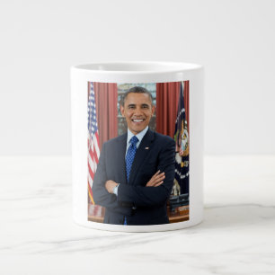 Caneca De Café Grande Retrato do Gabinete Oval, Obama Barack Presidente 