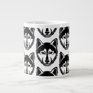 Caneca De Café Grande Retrato preto e branco do Rouco Lino Cortado Impre