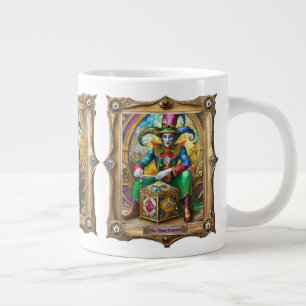 Caneca De Café Grande Retratos do Reino do Mardi Gras - O Viajante no Te