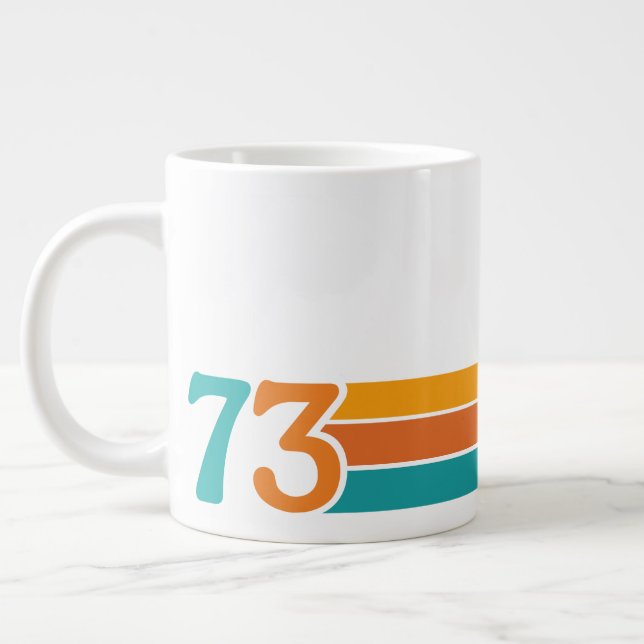 Caneca De Café Grande Retro Sunset 73 (Esquerda)