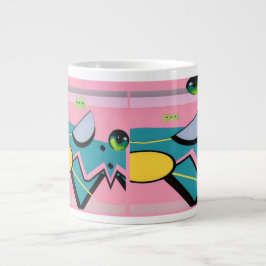 Caneca De Café Grande Retroondas da fama - Ken Gage Art