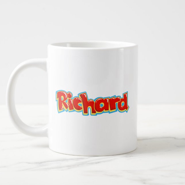 Caneca De Café Grande Richard grafite (Esquerda)