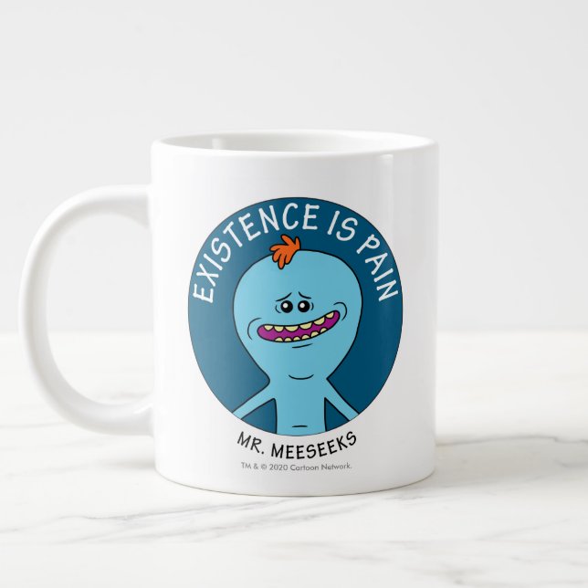 Caneca De Café Grande RICK E MORTY™| A Existência É Dor (Esquerda)