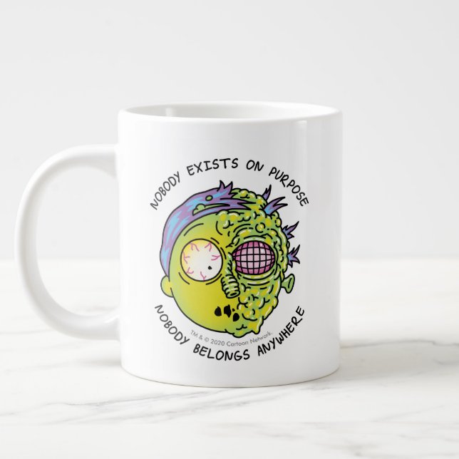 Caneca De Café Grande RICK E MORTY™| Citação Estilizada De Mosca (Esquerda)