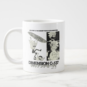 Caneca De Café Grande RICK E MORTY™   Dimensão C-137