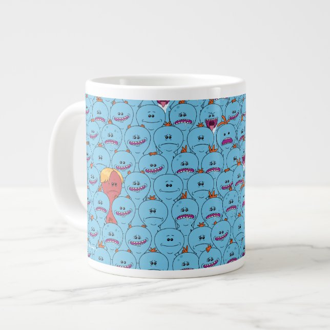 Caneca De Café Grande RICK E MORTY™| Kirkland Sr. Meeseeks (Frente Esquerda)