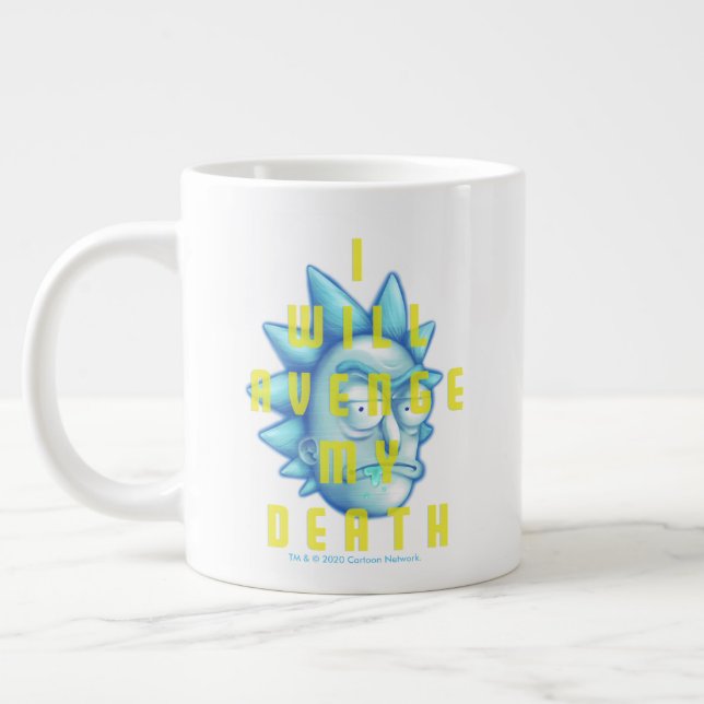 Caneca De Café Grande RICK E MORTY™| Vingarei Minha Morte (Esquerda)