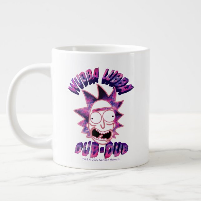 Caneca De Café Grande RICK E MORTY™| Wubba Lubba Dub-Dub (Esquerda)