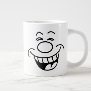 Caneca De Café Grande Rindo de Face Emoji