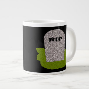 Caneca De Café Grande RIP Tombstone Mug
