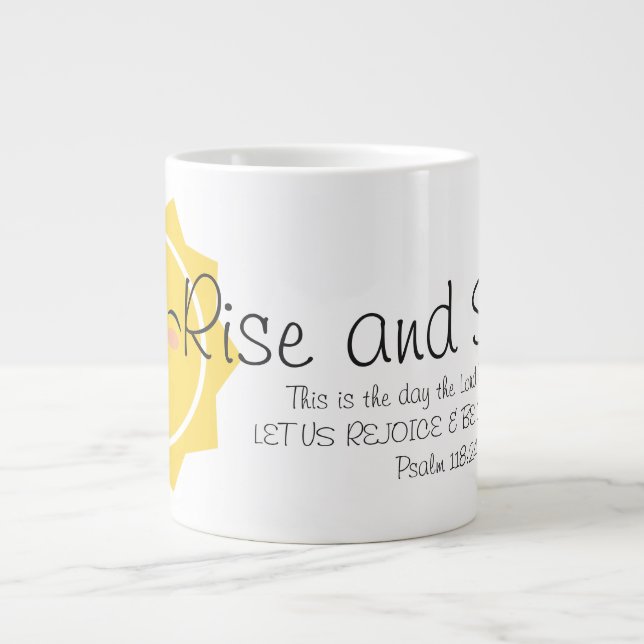 Caneca De Café Grande Rise & Shine Mug (Frente)