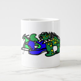 Caneca De Café Grande Ritmo de crocodilo