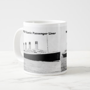 Caneca De Café Grande RMS Titanic Passenger Liner Jumbo Mug