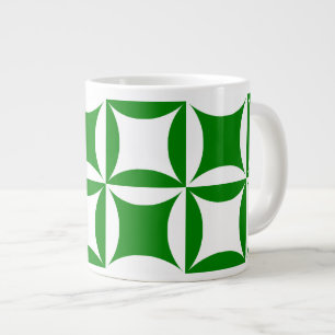 Caneca De Café Grande Robbing Peter to Pay Green Patterno