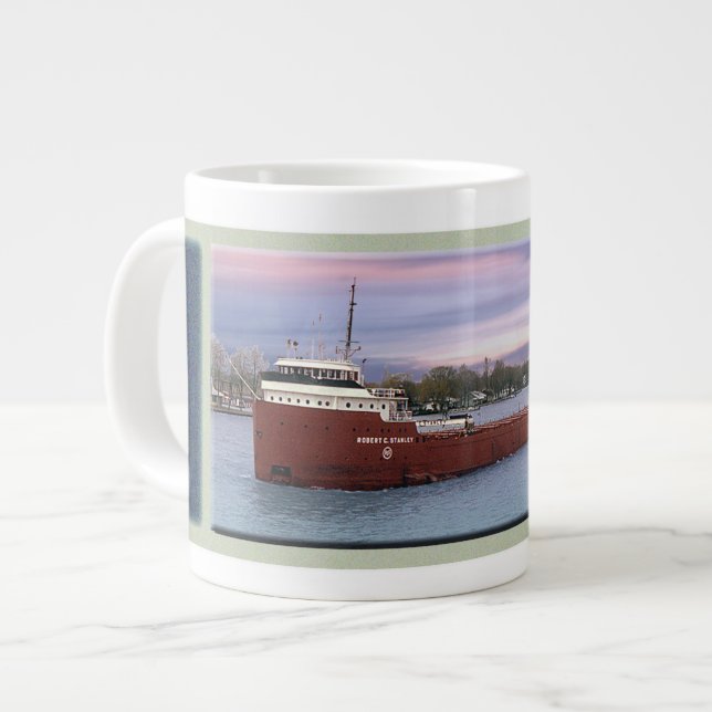 Caneca De Café Grande Robert C. Stanley jumbo mug (Frente Esquerda)