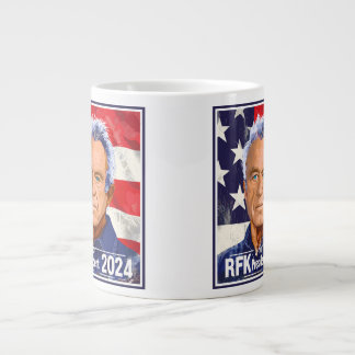 Caneca De Café Grande Robert F Kennedy Jr. para o Presidente 2024, RFK J