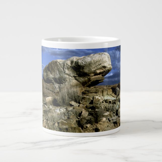 Caneca De Café Grande Rocha Mushroom (Frente)
