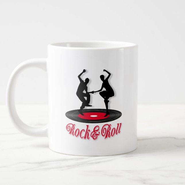 Caneca De Café Grande Rock and roll (Esquerda)