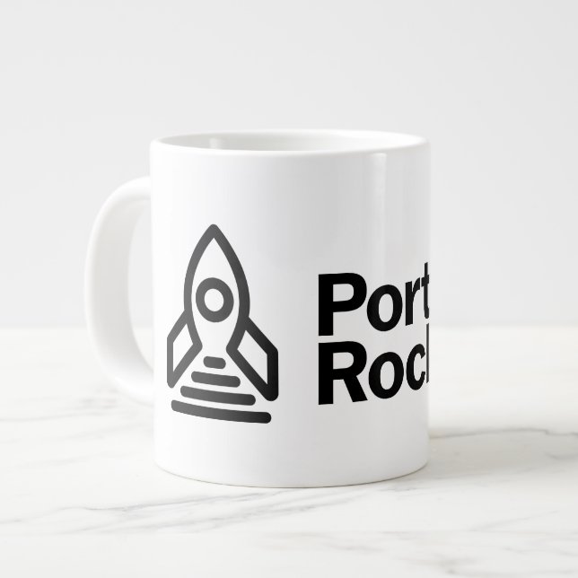 Caneca De Café Grande Rocket Mug White (Frente Esquerda)