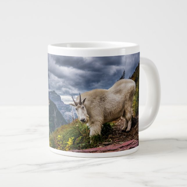Caneca De Café Grande Rocky Mountain Goat (Frente Esquerda)