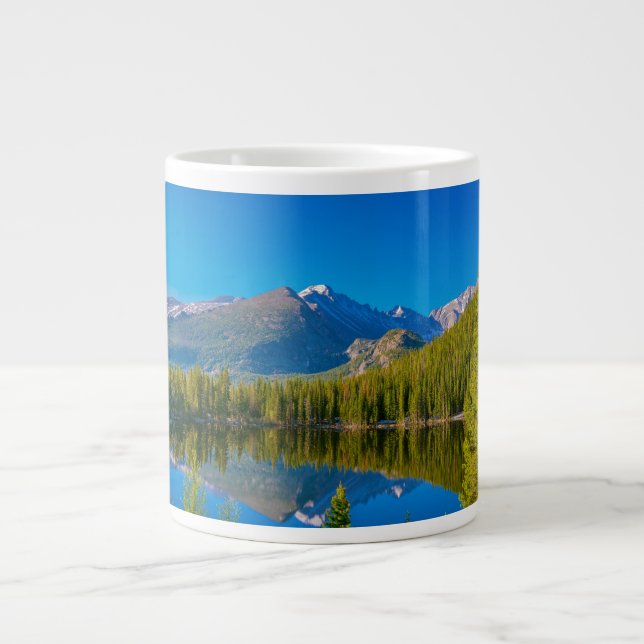Caneca De Café Grande Rocky Mountain National Park Bear Lake (Frente)