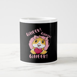 Caneca De Café Grande Roda do Coração do Porco da Guiné Bebê-Pet-Lo