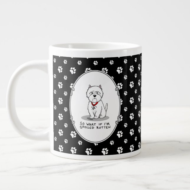 Caneca De Café Grande Ródano mimado Westin West Highland White Terrier (Esquerda)